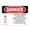 Signmission Sign, 10" H, 14" W, Aluminum, Battery Room Authorized Personnel Only, Landscape, 1014-L-1842 OS-DS-A-1014-L-1842 - alternate 1